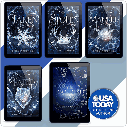 The Coldest Fae eBook OmnibusEBOOK EDITION OF THE COLDEST FAE OMNIBUS. INCLUDES: TAKEN, STOLEN, MARKED, AND FATED. EBOOKS DELIVERED INSTANTLY TO YOUR EMAIL UPON PURCHASE.
Over half-a-million reaDigital DownloadKaterina MartinezKaterina Martinez BooksColdest Fae eBook Omnibus